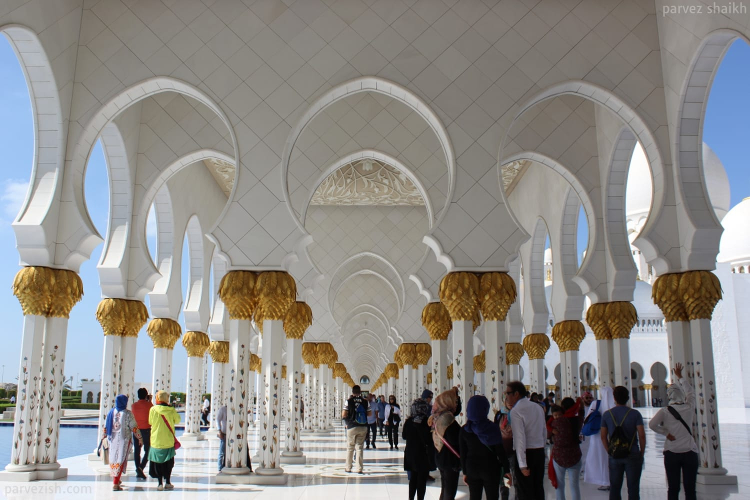 Abu Dhabi Grand Mosque Pillars