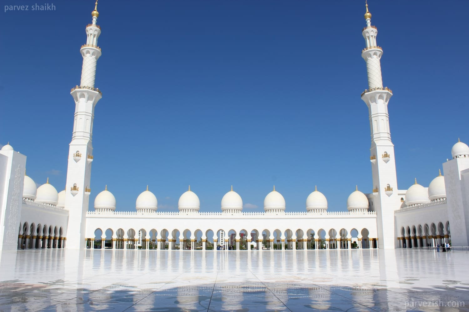 Minarets and Domes of Sheikh Zayed Grand Mosque Abu Dhabi