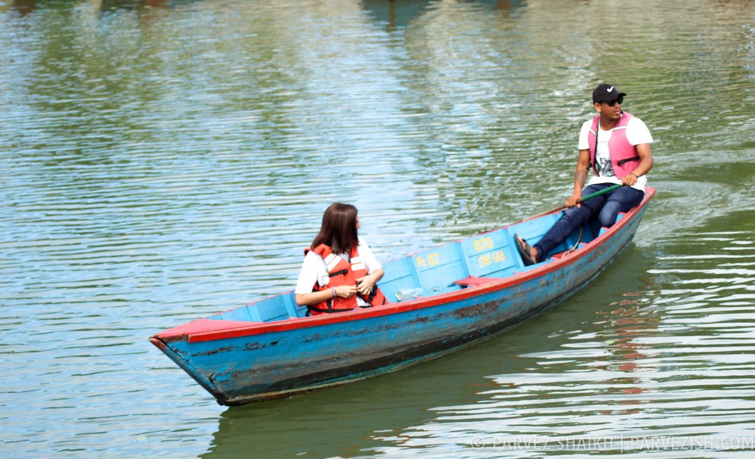 Boating in Phewa Lake - Pokhara Nepal