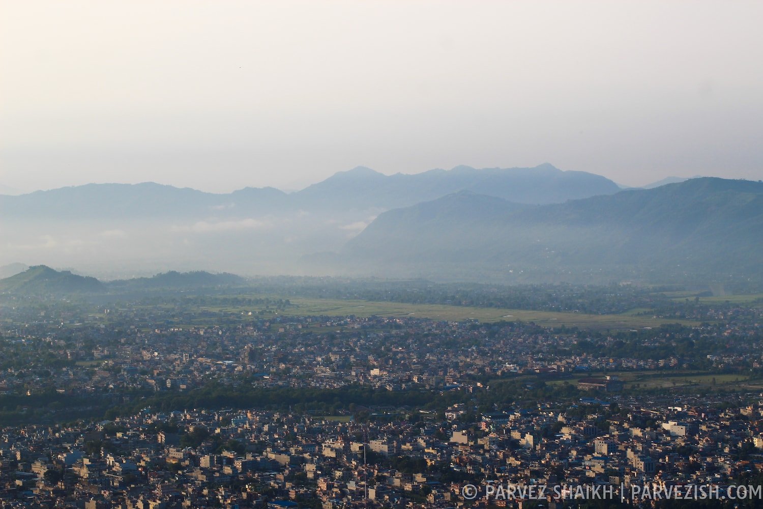 Pokhara As Seen from Methlang Village