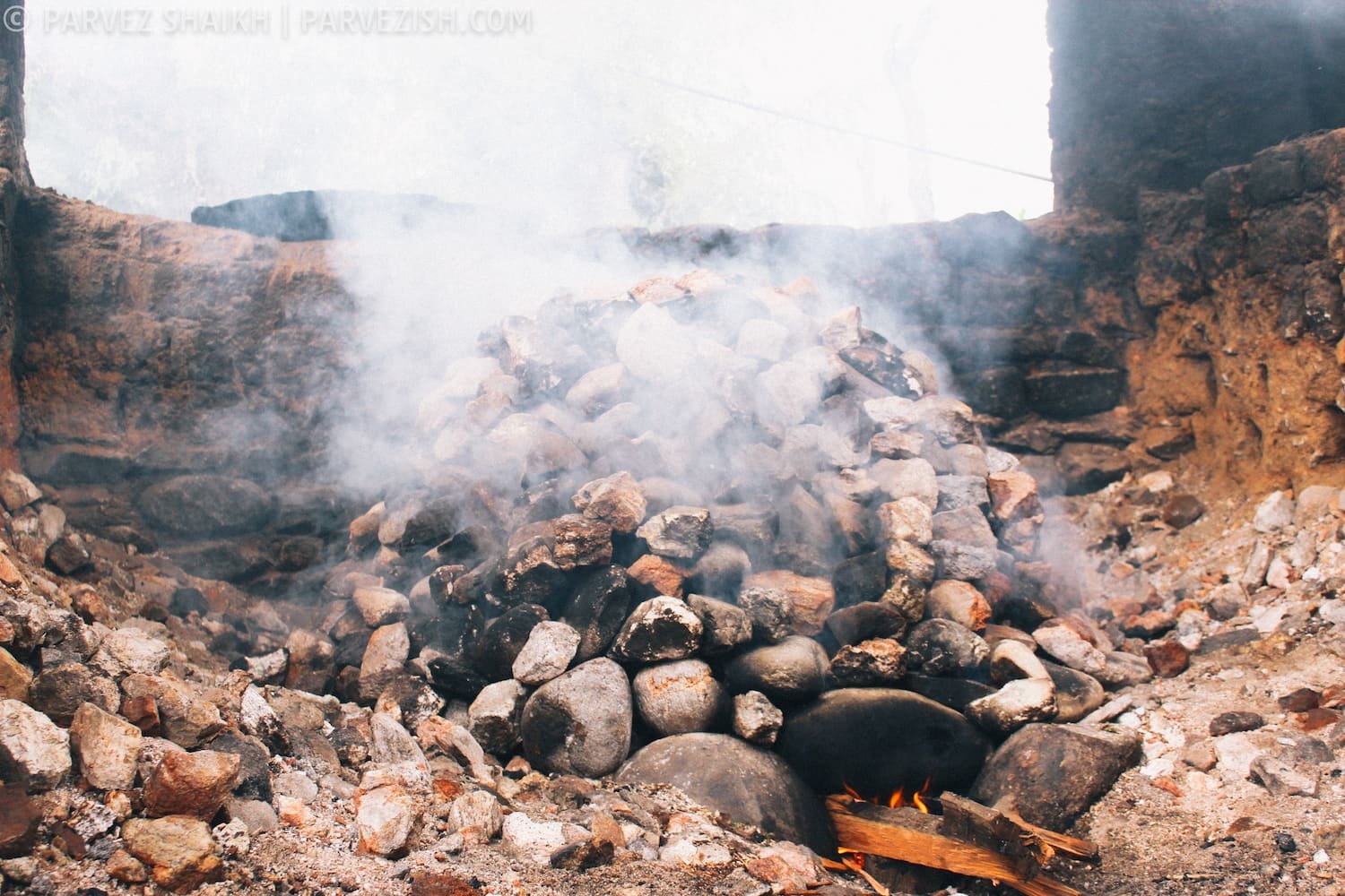 Stones Being Prepared for Hot Stone Bath