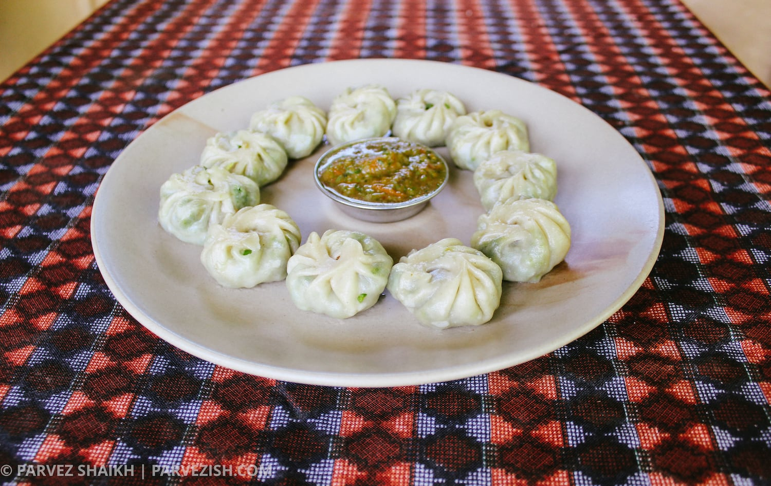 A Plate of Momos - Food to try in Bhutan