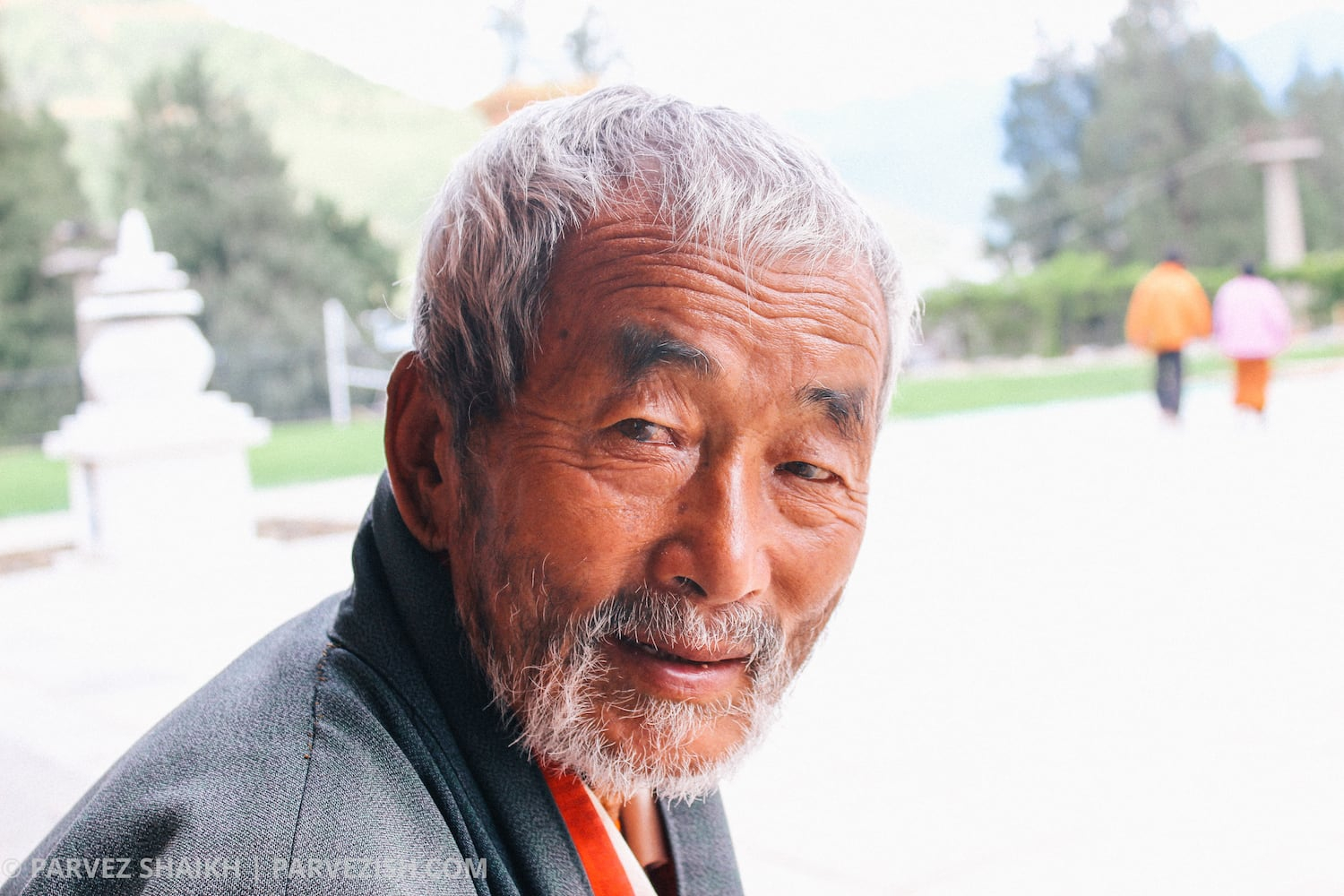 An Elderly Man in Bhutan