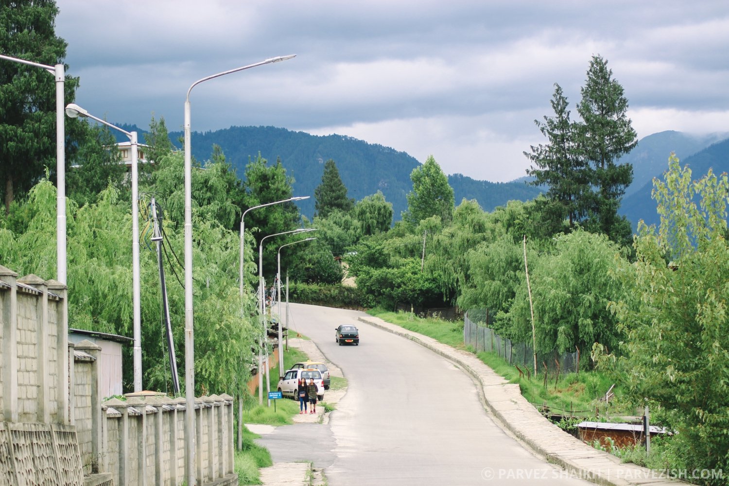 An Empty Street of Thimphu, Bhutan