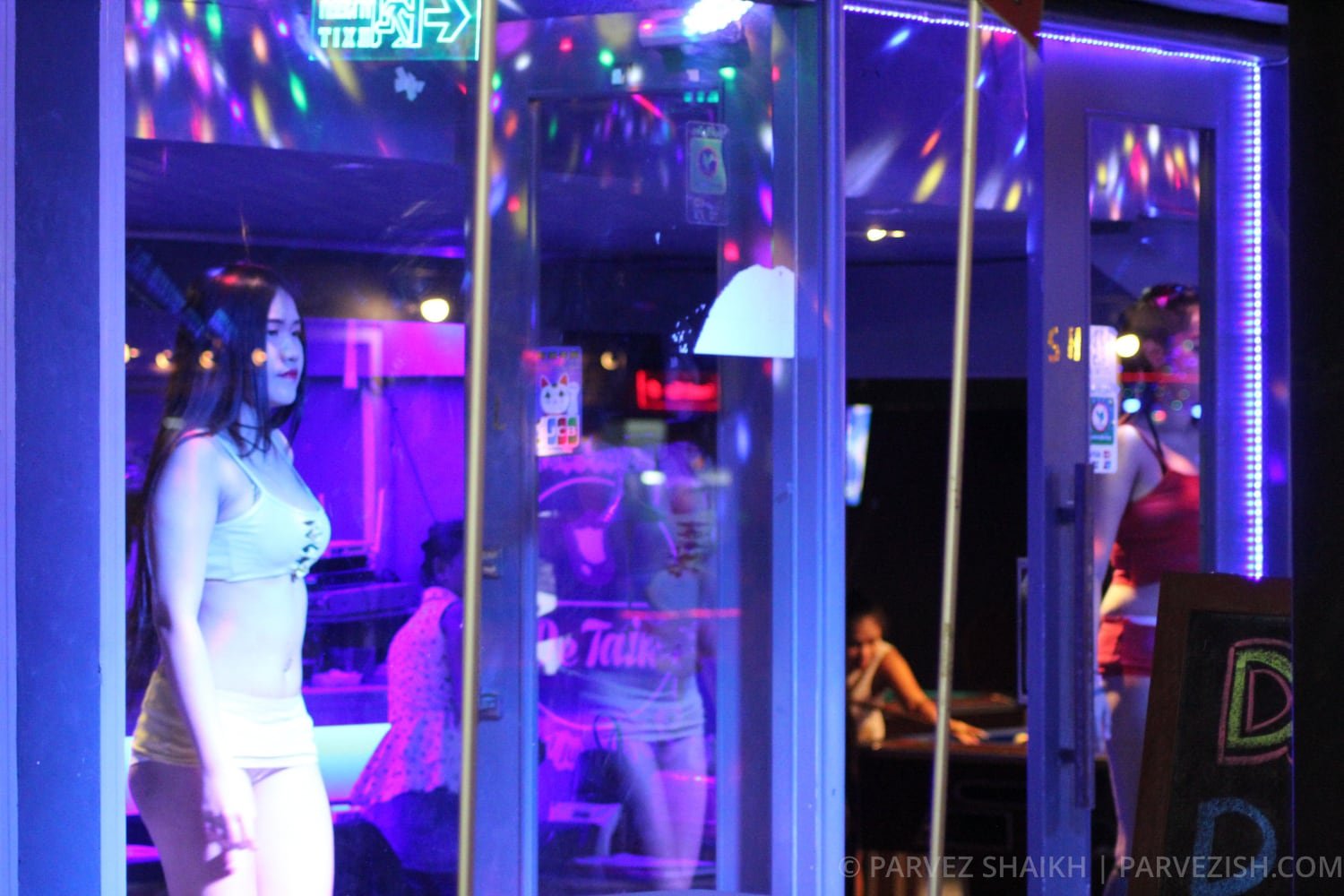 Girls Dancing in Patpong Red Light Area