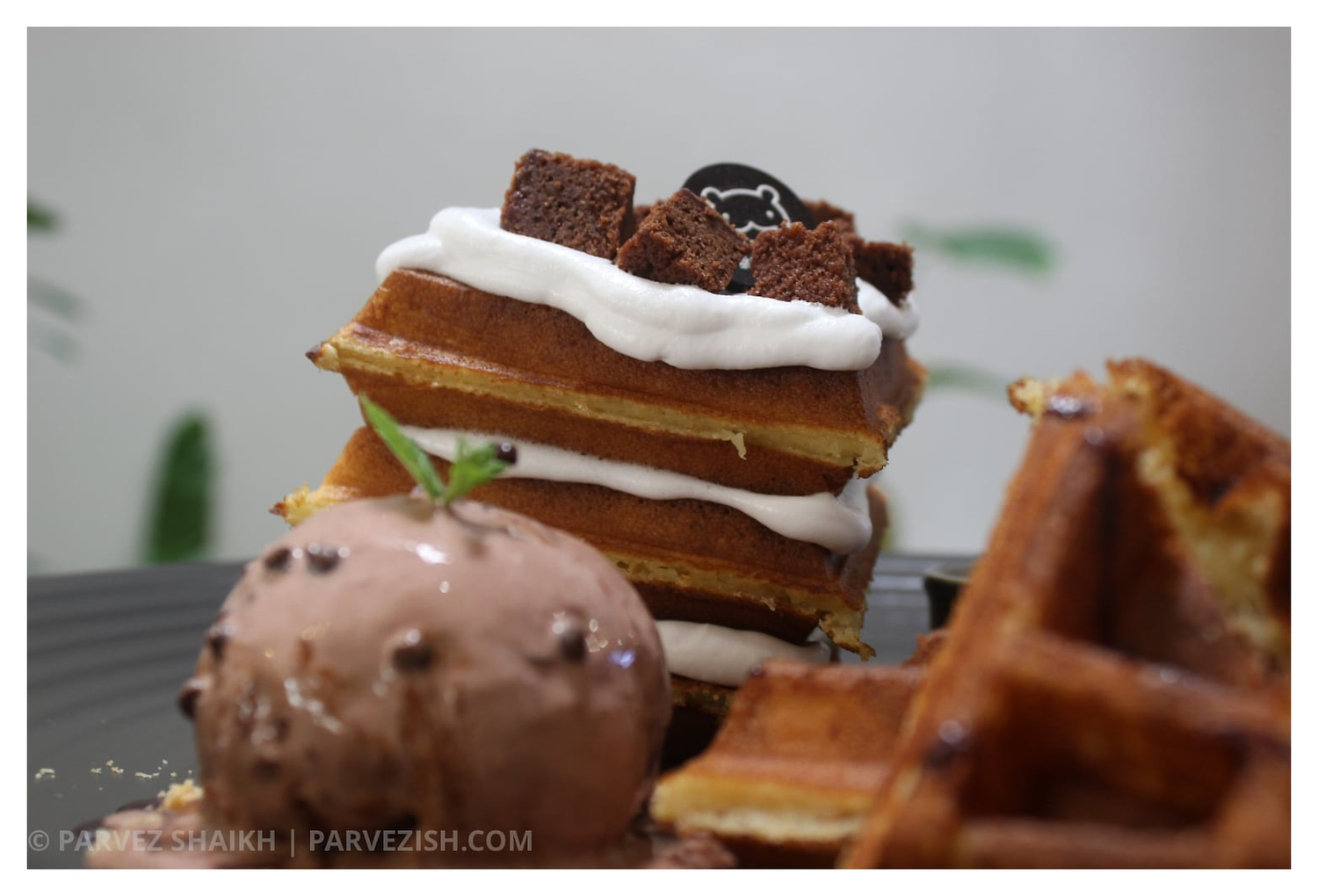 Chocolate Waffles at Miyakori Cafe Malacca