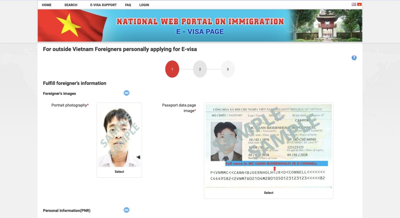 Official Vietnam eVisa Portal