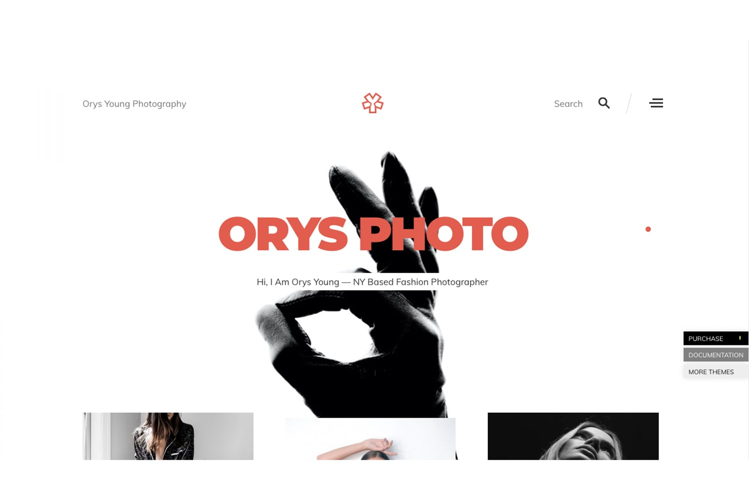 Orys Creative Photography Theme for WordPress