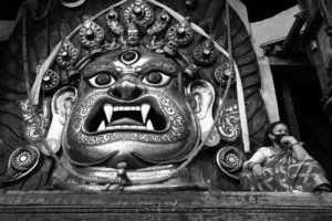 Buy The Swet Bhairab Statue, Kathmandu Fine Art Photo Print